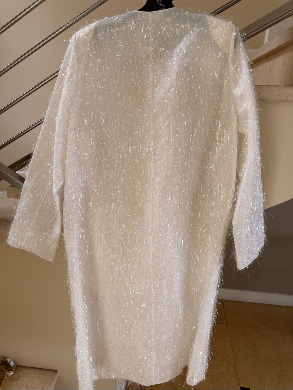 Givenchy Iridescent White Fringe Jacket - Picture 3 of 16
